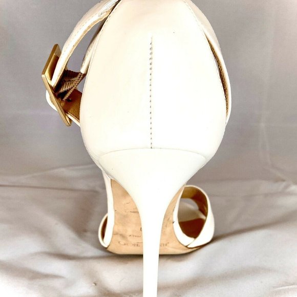Jimmy Choo Made in Italy White Patent Leather 39 - Picture 3 of 6